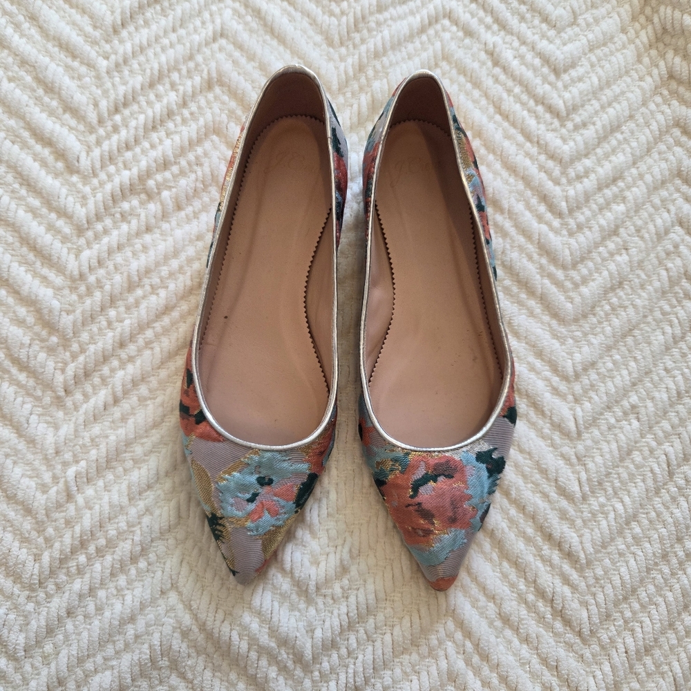 J. Crew Floral Embroidered Women's Flats